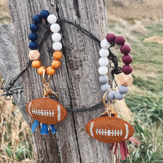 BANGLE KEY RING FOOTBALL BRACELETS