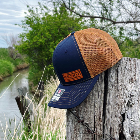 WHITETAIL MONTANA HAT -NAVY/CARMEL