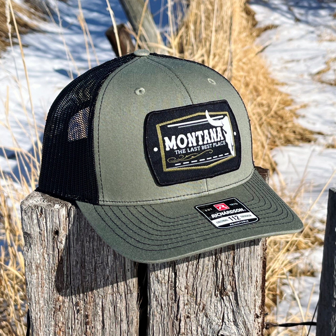 MONTANA LAST BEST PLACE HAT -LODEN/BLACK – Back Road Designs