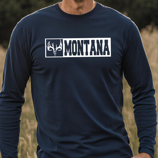 MEN'S WHITETAIL MONTANA LONG SLEEVE -NAVY