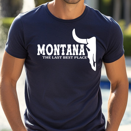 MEN'S MONTANA LAST BEST PLACE TEE -MIDNIGHT NAVY