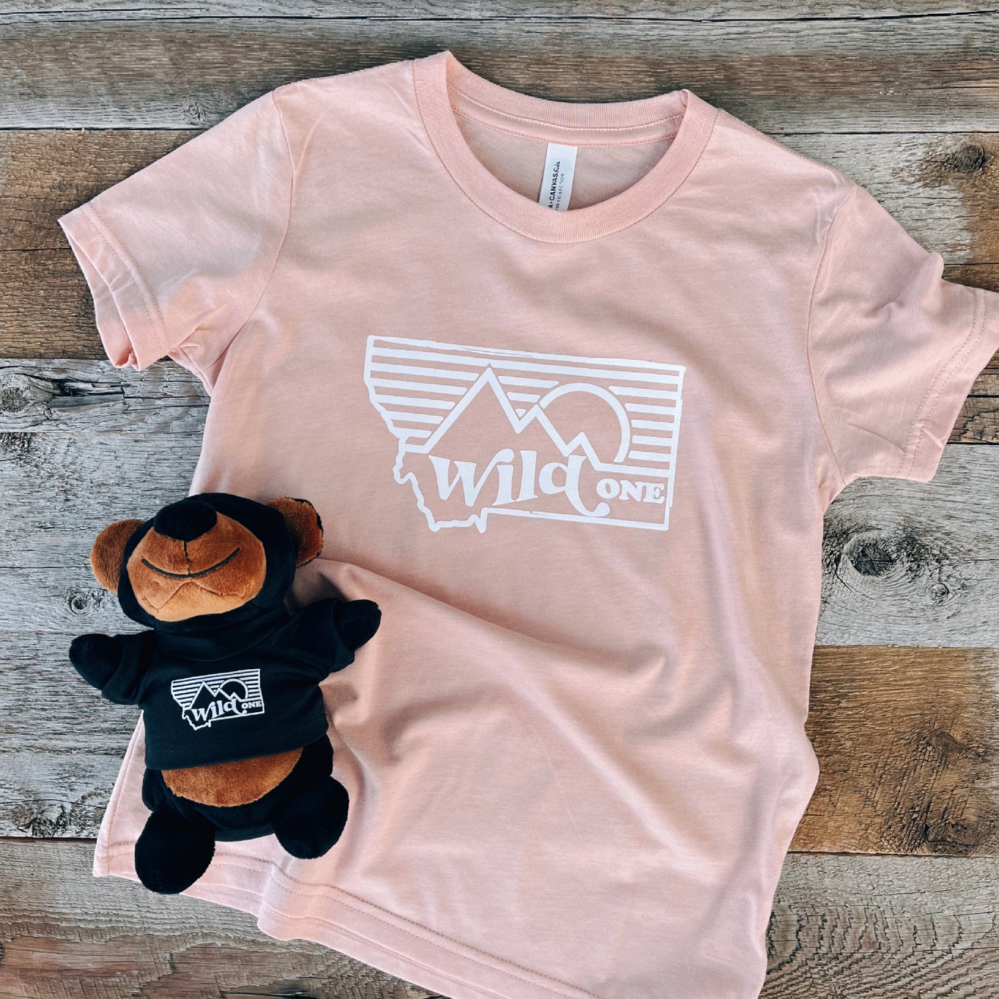 YOUTH MONTANA WILD ONE TEE -PEACH