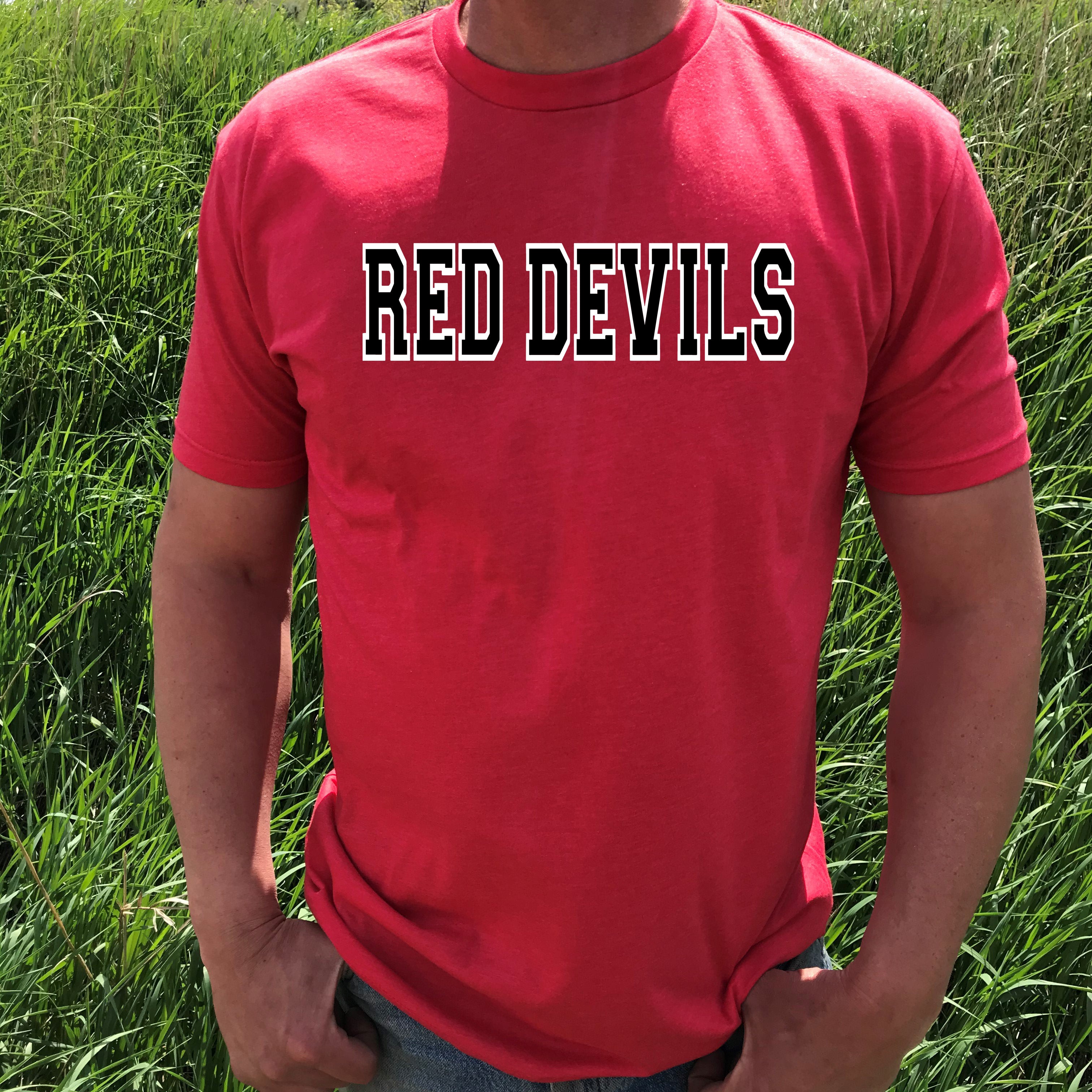 ADULT RED DEVILS TEE -RED – Back Road Designs