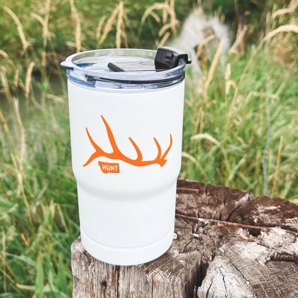 CLOSEOUT! MT HUNT SHED INSULATOR TUMBLER -WHITE